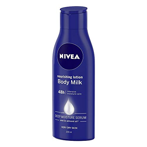 Nivea Nourishing Lotion Body Milk, 200ml (Pack of 3), Dry Skin