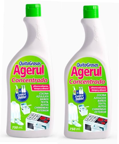 Desengrasante Quitagrasas Concentrado Agerul (2 Recambios De 750 Ml)