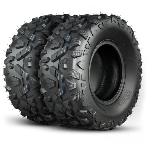 TRIPOWER All Terrain Tires 22x10-10 ATV UTV Trail Sand Mud Off-Road Tire, 4-Ply Tubeless, Set of 2