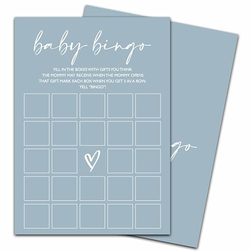 Jeu de bingo pour bébé et fournitures de décoration de fête prénatale