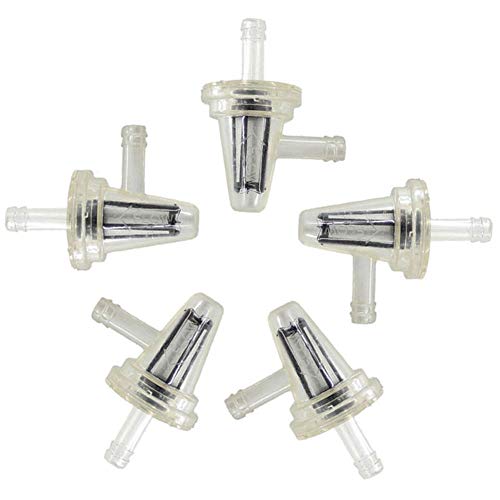 Fefaxi 5PC Motorrad Benzinfilter 90 Grad Klar Inline Gas Kraftstofffilter