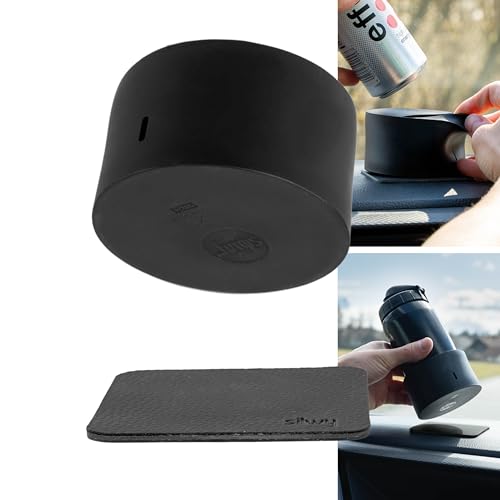 silwy® Universal Magnet-Halter für Dosen, Trinkflaschen, Gläser & Ölflaschen inkl. Nano-Gel-Pad – Sicherer Halt während der Fahrt – Wiederverwendbar & Rückstandslos entfernbar – Perfekt für unterwegs