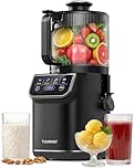 TUUMIIST 3-in-1 Juicer Machine, Smart Touch Cold Press Juicer for Whole Fruit & Vegetable, 6.5" Wide Chute Slow Juicer for Nut Milk & Sorbet, High Yield, 100oz Large Capacity, Easy Clean