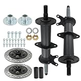 TJHSM 40 Rear Axle Kit Electric Brushless Differential Motor 3 Stud Hub Replacement for go Kart Golf cart ATV 5 Wheels