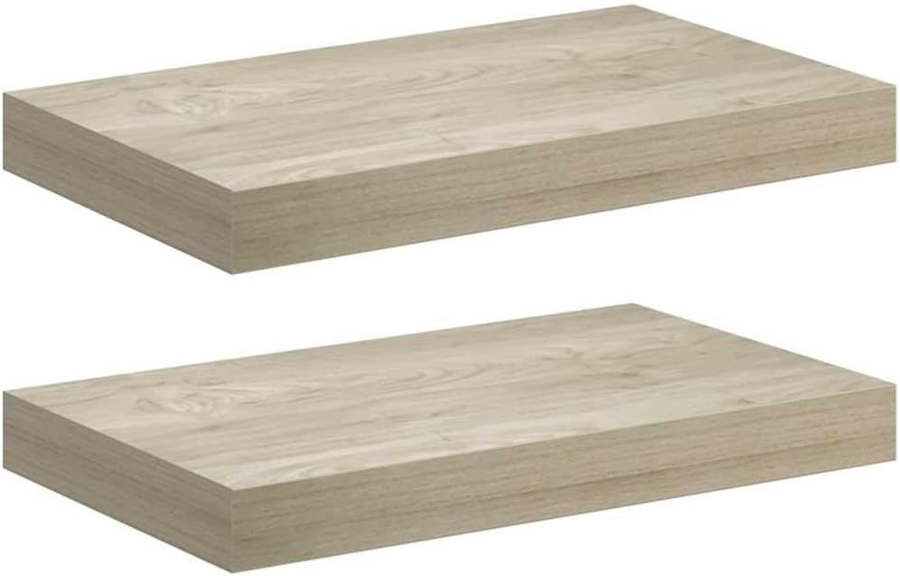 vidaXL Chic Wall Shelf, Rectangular, Strong Home Decor, Perfect for Living Room, Bedroom, Kitchen, and Bathroom