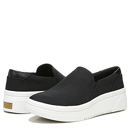 Dr. Scholl's Shoes Womens Madison Next Platform Wedge Slip On Fashion Sneaker,Black Snake,6.5 #TOP6