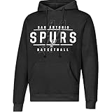 Ultra Game Men's NBA Official Super Soft Get Right Hoodie Sweatshirt, San Antonio Spurs, Black, Small