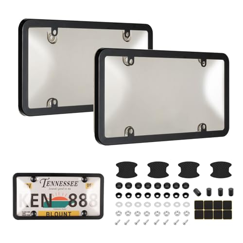 License Plate Cover & Frames, 2 Pack Clear License Plate