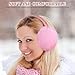 MAGICLULU Plush Ear Muffs Women’s Ear Warmers Pink Faux Fur Outdoor Earmuffs Winter Fashionable for Cold Weather