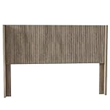 SEPTBOT Queen Size Fluted Headboard ONLY - Wall Mount Wood Headboard for Bedroom, Rustic & Modern Farmhouse,Boho,Fluted Panel,Wingback Design (Gray, Queen)
