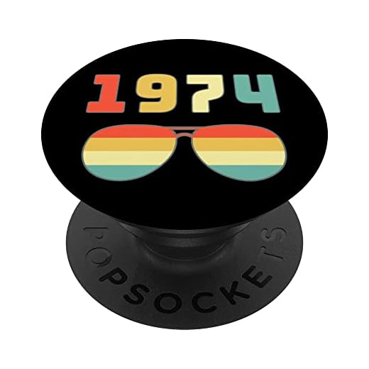 Born In 1974 Edición Limitada 1974 Cumpleaños Pop Socket 1974 PopSockets PopGrip Intercambiable