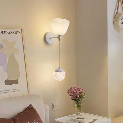 Iluminación de pared LED para escaleras y dormitorios con diseño blanco 7