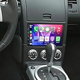 2+32G Android 13 Autoradio für Nissan 350Z 2003-2009 mit Carplay Android Auto, 7 Zoll Touchscreen Auto Stereo Display Player Radio GPS Navigation Head Unit mit SWC FM RDS MirrorLink Split Screen