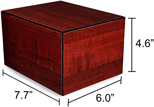 Chateau Urns - Society Collection - Adult Cremation Urn - Memorial Box For Ashes - Large (Up To 205 Lbs) - Cherry Finish #TOP1