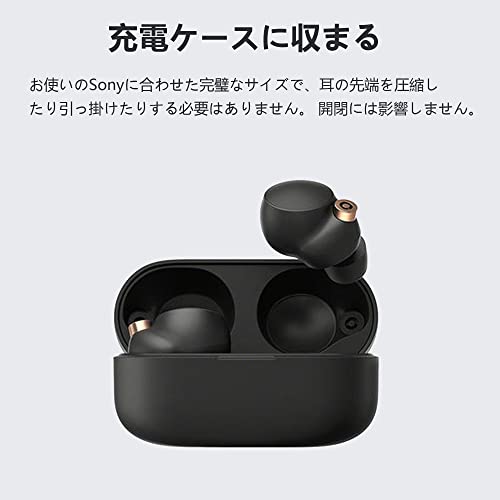 KASOTT ソニー イヤーピース イヤーチップ シリーズイヤホン専用 イヤーキャップ ウレタン製 低反発イヤホンカバー イズ低減 音質向上 遮音性 滑り止め 柔らかい 耳垢ガード フィット感 脱落防止 エアーポッズ プロ用 対応 交換用 KST-SNY-EM0001 (ソニー イヤーピース, S/M/Lサイズ各1ペア)