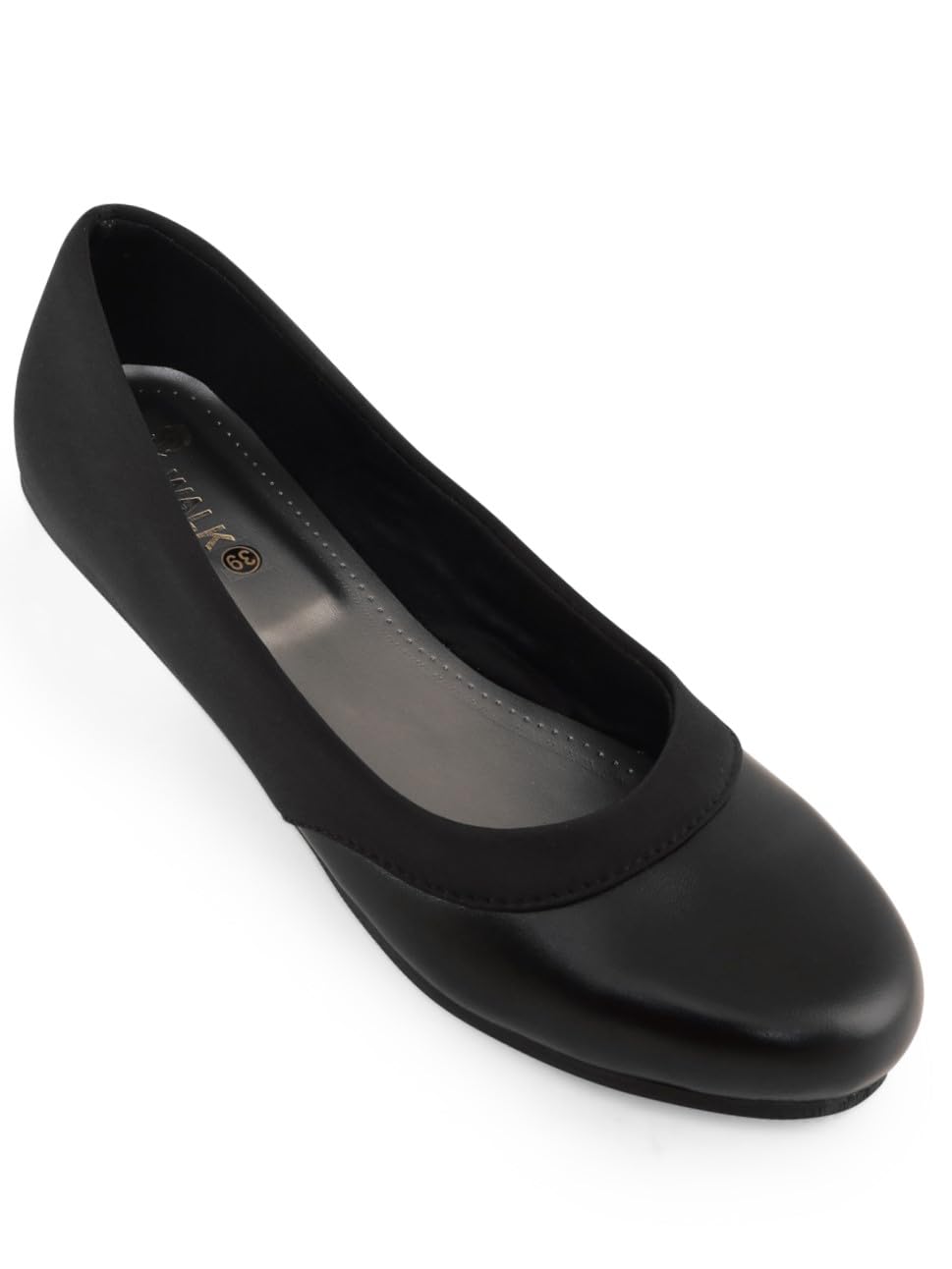 V-WALK Womens Flat Slip-Ons Lightweight and Comfortable Black Office Bellies, Office, Work, Business Meetings, Formals, Outdoor Belly | Black Ballerinas (B0D42D3X8C) Amazon Price History, Amazon Price Tracker