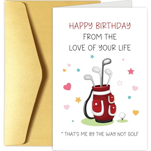 Funny Birthday Card for Golf Lover