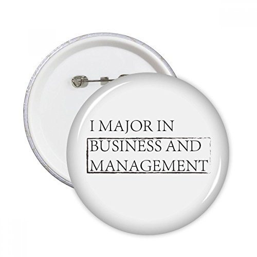 Pins Badge Citation I Major de Gestion et Affaires Lot de 5 Boutons Multicolores Taille S