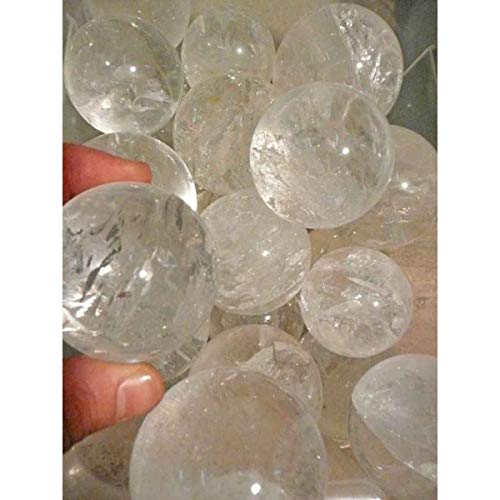Vives Cortada Lot de boules en cristal de roche, 250 g