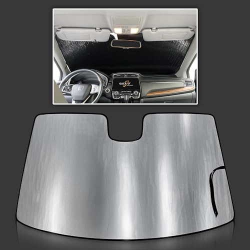GalaxyAutoShield Custom Fit Windshield Sun Shade for 2017 2018 2019 2020 2021 2022 Honda CR-V CRV SUV, Insulated Window Sunshade Privacy Accessories Blockout UV Reflector Protection - Made in USA