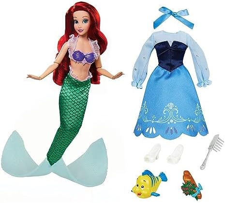Disney Store Official Ariel Story Doll, The Little Mermaid, 11 Inch, Fully Posable Toy in Glittering Outfit - Suitable for Ages 3+ Toy Figure, Gifts for Girls, New for 2023? — view 7
