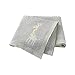 mimxiong Baby Blanket Cotton Soft Knit Toddler Blanket with Lovely Giraffe Grey Size 40x30 Inch