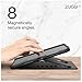 ZUGU CASE for iPad Air 11 (M3 2025 / M2 2024) iPad Air 4 & 5 10.9 Inch (2020/2022) - Protective, Ultra Thin, Magnetic Stand, Sleep/Wake Cover with Apple Pencil Charging & Storage - Black