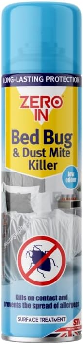 Zero in Bed Bug & Dust Mite Killer Spray 300ml (1)