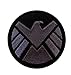 Produktbild OYSTERBOY 2 Stück Spiegel-Patch S.H.I.E.L.D Shield MCU Avengers Logo Tactical Patch Hook & Loop