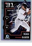 2025 Bowman Chrome Scouts' Top 100#BTP-31 Chase DeLauter Cleveland Guardians Official Baseball Card in Raw (NM or Better) Condition