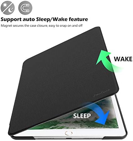ProCase for iPad Air (3rd Gen) 10.5 Inch 2019 / iPad Pro 10.5" Case, Shockproof Lightweight Slim Stand Protective Case Folio Cover -Black
