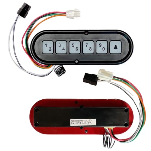 HD008-HW Hardwired keypad Horizontal Display for keyless Entry Lock for car, Truck, Service Body, Toolbox