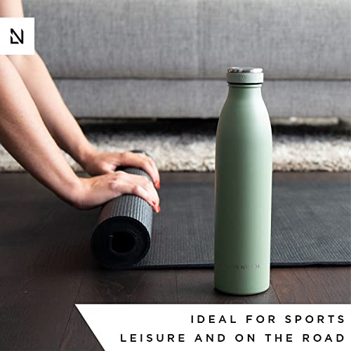 Lars Nysøm Stainless Steel Insulated Water Bottle 25Oz| 750Ml Bpa-Free Insulated Thermo Flask For Hot And Cold Beverages | Leakproof Drinking Bottle #TOP3