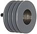 TB Woods 3V4753 Narrow V-Belt Sheave, 3V Belt Section, 3 Grooves, SDS Bushing required, Cast Iron, 4.75" OD