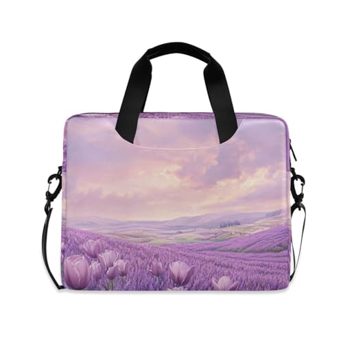 Sacoche ordinateur 15,6"抗震 floral avec poignée ergonomique et bandoulière