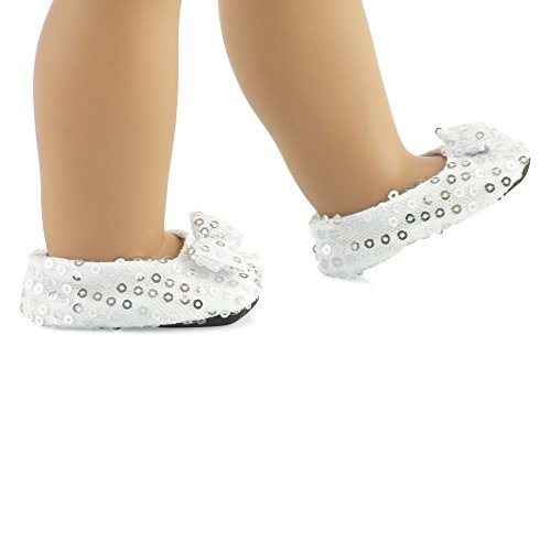 18 Inch Doll Clothes Clothing Accessory | Gorgeous Midnight Star Holiday Or Party 18" Doll Dress Gift Set Outfit With Silver Sequin Shoes And Purse Accessories | Fits 18" Dolls | Gift-Boxed! #TOP4