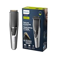 Philips Beard Trimmer Series 3000, Beard & Stubble, Titanium Blades, 20 Length Settings, Li-ion, BT3232/15