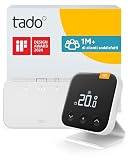tado° Termostato X intelligente senza fili - Kit di base con termostato ambiente, Bridge X e supporto, controllo con app e Smart Speaker (Alexa, Siri, Google Assistant)