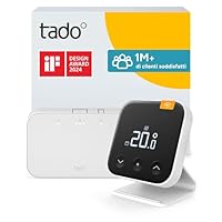 tado&deg; Termostato X intelligente senza fili - Kit di base con termostato ambiente, Bridge X e...