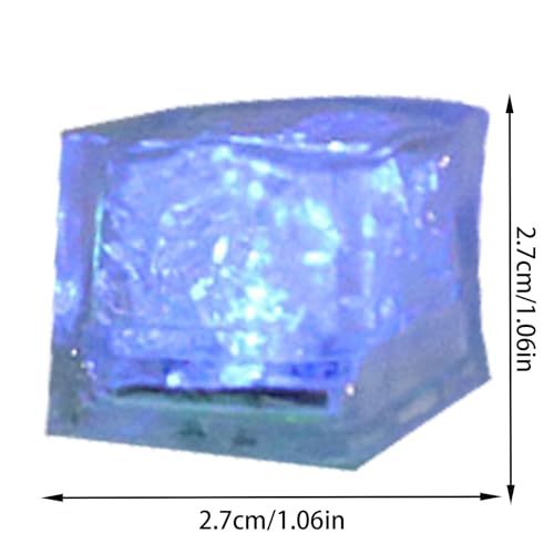 Multicolor Flashing LED Ice Cubes, 8 Pack, for Home and Parties