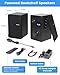 Orroplus Powered Bookshelf Speakers Pair, 70W Surround Sound Home Stereo Speakers Wired Optical/ARC/RCA/AUX/BT Input Active Record Player Speakers with 4
