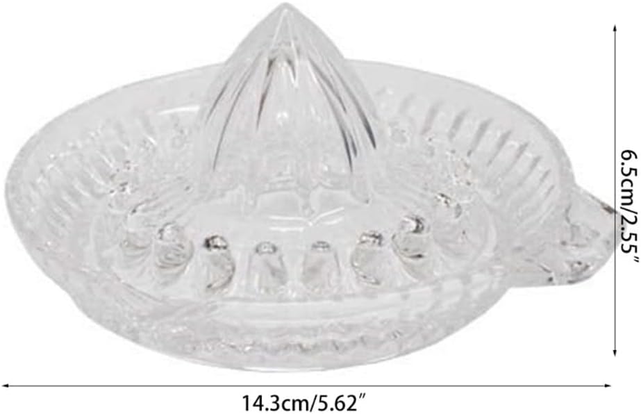 Glass Manual Juicer Citrus Fruit Kitchen Lime Lemon Squeezer Press Juice Machine