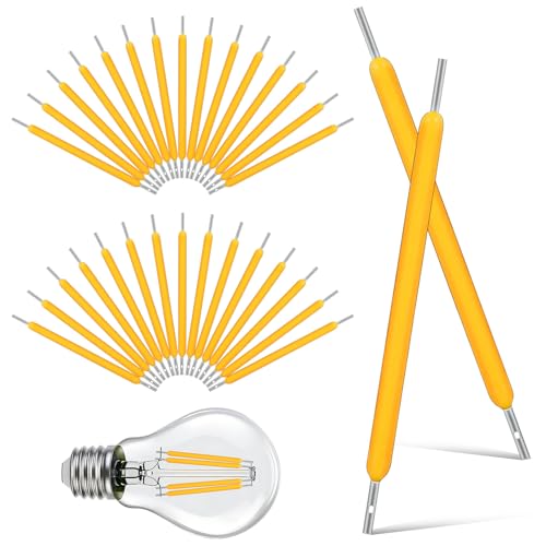 TOVINANNA 50 de Bombilla LED Duro de Repuesto para Reparación Luz Cálida 2700K, 3v 38Mm 120Ma, Diseño Práctico y Duradero para Iluminación en Dormitorios y Salas Acogedoras