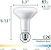 PHILIPS BR30 Ultra Efficient Frosted Dimmable LED Light Bulbs - Flicker-Free Light Bulbs with EyeComfort Technology - Daylight 5000K - 650 Lumen - E26 Base - 3 Pack