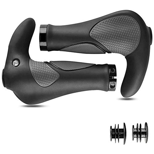 puños bicicleta ， Puños MTB Ergonomicos, Antideslizante Caucho Puños Bicicleta，Adecuado para bicicletas de montaña, bicicletas plegables, bicicletas de carretera
