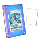 Yotakala マグネットローダー UVカット トレカ ディスプレイ ディスプレイケース スクリューダウン カード スクリューダウン マグネット マグネットローダー スタンド 付き (オーロラ, 1連)