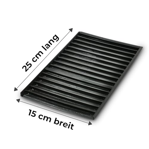 GoldSax Goldwaschmatte Gummi, 25 x 15 cm, Schwarz, robust, Goldmatte, zuschneidbar, Sluice Box Matting, Goldwaschrinne selber Bauen