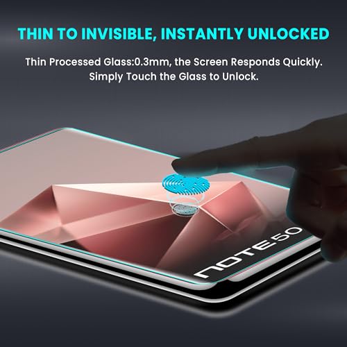 Image of FIRST MART Military-Grade UV Tempered Glass for Infinix Note 50s 5G (6.78 Inches) With Edge to Edge Full Screen Coverage and Easy Installation Kit |Crystal Clear