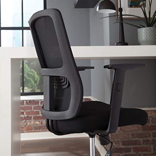 Ofm Essentials Mid Back Mesh Drafting Chair, Drafting Stool, Lumbar Support, In Black #TOP6