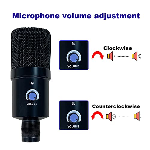 Staraudio Usb Podcast Condenser Microphone Recording On Laptop, No Need Sound Card Interface And Phantom Power Recording Microphone Condenser Kit Complete Set For Pc Chatting Iphone Cardioid Mic #TOP6